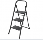 Plieninės kopėčios DRABEST Minifero- 3 pakopos - PRO - juodos, 150 kg