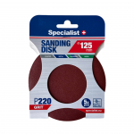 Specialist+ SPECIALIST+ &scaron;lifavimo popierius P220, 125 mm, 5 vnt.
