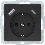 Ki&scaron;tukinis lizdas+A+C VILMA QR1000, mat. juodos spalvos