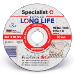 Specialist+ SPECIALIST+ metalo pj.diskas LONG LIFE, 125x1.6x22 mm