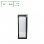 Sieninis lauko &scaron;viestuvas Spectrum, 20W, LED, IP65, juodas,