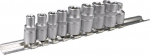 Galvučių rinkinys 10vnt. 1/4", 3/8" Torx Star Topex | 1/4": E5, E6, E7, E8; 3/8": E10, E12, E14, E16