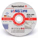 Specialist+ SPECIALIST+ metalo pj.diskas LONG LIFE, 150x1.6x22 mm
