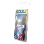Rapid Kniedės nelaidžios vandeniu 4 x 12 mm,50 vnt.