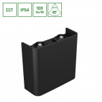 Sieninis lauko &scaron;viestuvas 4W, LED, CCT, 400lm, IP54, juodas