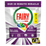 Indaplovių kapsulės Fairy PLAT+ Lemon MM, 31 vnt.