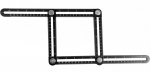 Liniuotė-&scaron;ablonas reguliuojama, aliuminis Yato | 120x250mm