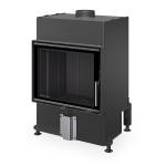 Plieninis židinio ugniakuras Romotop HEAT H4N 06, 59.50, juoda pakura IGN