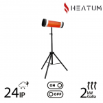 Pastatomas Infraraudonųjų spindulių &scaron;ildytuvas Heatum H2000 OPTIM su trikoju stovu