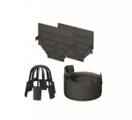 Plastikinių latakų priedų rinkinys, Aco HexaLine 319287