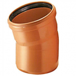 Lauko kanalizacijos alkūnė Wavin, &Oslash; 160 mm, 15&deg;