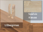 Grindjuostė termoplasto Vox, (04) klevas | Užbaigimas SMART FLEX / IZZI, de&scaron;ininis; kairinis