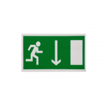 Lipdukas i&scaron;ėjimas de&scaron;inėje žemyn 100x180mm