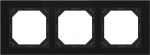 Trivietis rėmelis VILMA QR1000, juodas stiklas