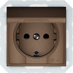 Ki&scaron;tukinis lizdas VILMA QR1000, mocha spalovos, IP44