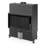 Plieninis židinio ugniakuras Romotop HEAT 4G 70.44.16, H4P 16 juoda pakura IGN