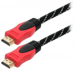 Laidas BLOW HDMI M, HDMI M, 3m, juodas/raudonas 92-056#