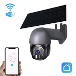 Vaizdo kamera Tuya GSM 4G Wi-Fi PTZ lauko kamera (S204G) Juoda