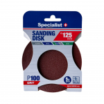 Specialist+ SPECIALIST+ &scaron;lifavimo popierius P100, 125 mm, 5 vnt.