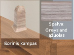 Grindjuostė termoplasto Vox, (88) greysland ąžuolas | Kampas SMART FLEX / IZZI, i&scaron;orinis