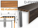 Profilis laiptams PVC Myck, 45 x 22 mm | ka&scaron;tonas, 2 m