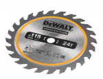 Diskinis medienos pjūklas DEWALT 115 mm, 24T