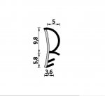 Įfrezuojama tarpinė 093K Ruda (komplektas 40m.)