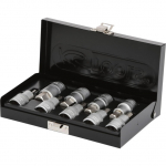 Galvučių su &scaron;e&scaron;iakampiais antgaliais komplektas 1/2", HEX 4-, KS Tools