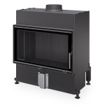 Plieninis židinio ugniakuras Romotop HEAT H4X 06, 80.50, juoda pakura IGN