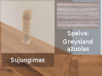 Grindjuostė termoplasto Vox, (88) greysland ąžuolas | Sujungimas SMART FLEX / IZZI