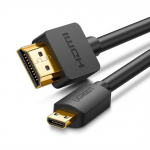 Kabelis UGREEN HDMI M, HDMI Micro M, 1.5m, juodas 30102