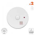 Dūmų detektorius XP-350, su keičiama baterija 9V (2 vnt.)