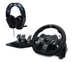 VAIRAS ŽAIDIMŲ LOGITECH G920+AUSINĖS G335 JUODOS