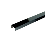 Profilis C tipo, nerūdyjančio plieno, dekoratyvinis (juodas) Stainless Steel Profiles | 8x10mm L-250cm