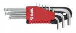 Raktų &scaron;e&scaron;iabriaunių &scaron;arnyrinių rinkinys 9vnt. 1,5-10mm HEX IMBUS CrV Yato