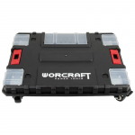 ⬡ Platforma su ratukais plastikinėms įrankių dėžėms 467x355x40 mm (XCUBE200, WORCRAFT)