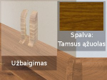 Grindjuostė termoplasto Vox, (08) tamsus ąžuolas | Užbaigimas SMART FLEX / IZZI, de&scaron;ininis; kairinis
