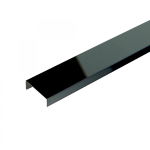 Profilis C tipo, nerūdyjančio plieno, dekoratyvinis (juodas) Stainless Steel Profiles | 8x20mm L-250cm