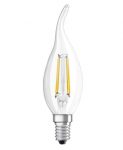 LED lempa Osram Filamentinė, BA35, 4W, E14, 2700K, 470lm