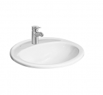 Praustuvas Jika Ibon 56 x 47,5 cm, i&scaron; vir&scaron;aus įmontuojamas, su 1 anga mai&scaron;ytuvui viduryje