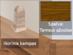 Grindjuostė termoplasto Vox, (08) tamsus ąžuolas | Kampas SMART FLEX / IZZI, i&scaron;orinis