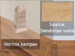 Grindjuostė termoplasto Vox, (34) sendintas uosis | Kampas SMART FLEX / IZZI, i&scaron;orinis