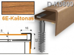 Profilis laiptams PVC Myck, F tipo, 30 x 14 mm | ka&scaron;tonas, 1 m