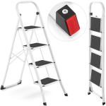 Kopėčios plieninės buitinės Higher | 4 pakopų (baltos)