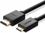 Kabelis UGREEN MINI HDMI M, HDMI M, 1.5m, juodas 11167