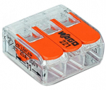 Laidų jungė Wago 221-413, 3 x 0,2&ndash;4 mm&sup2;, 450 V, 20 vnt.