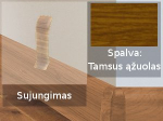 Grindjuostė termoplasto Vox, (08) tamsus ąžuolas | Sujungimas SMART FLEX / IZZI