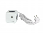 Buitinis ilgintuvas AURA LINE, 4 vt., 2USB C, 1,5m