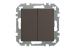 Perjungiklis LIREGUS RETRO, 2 klav., rudos spalvos