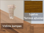 Grindjuostė termoplasto Vox, (08) tamsus ąžuolas | Kampas SMART FLEX / IZZI vidinis